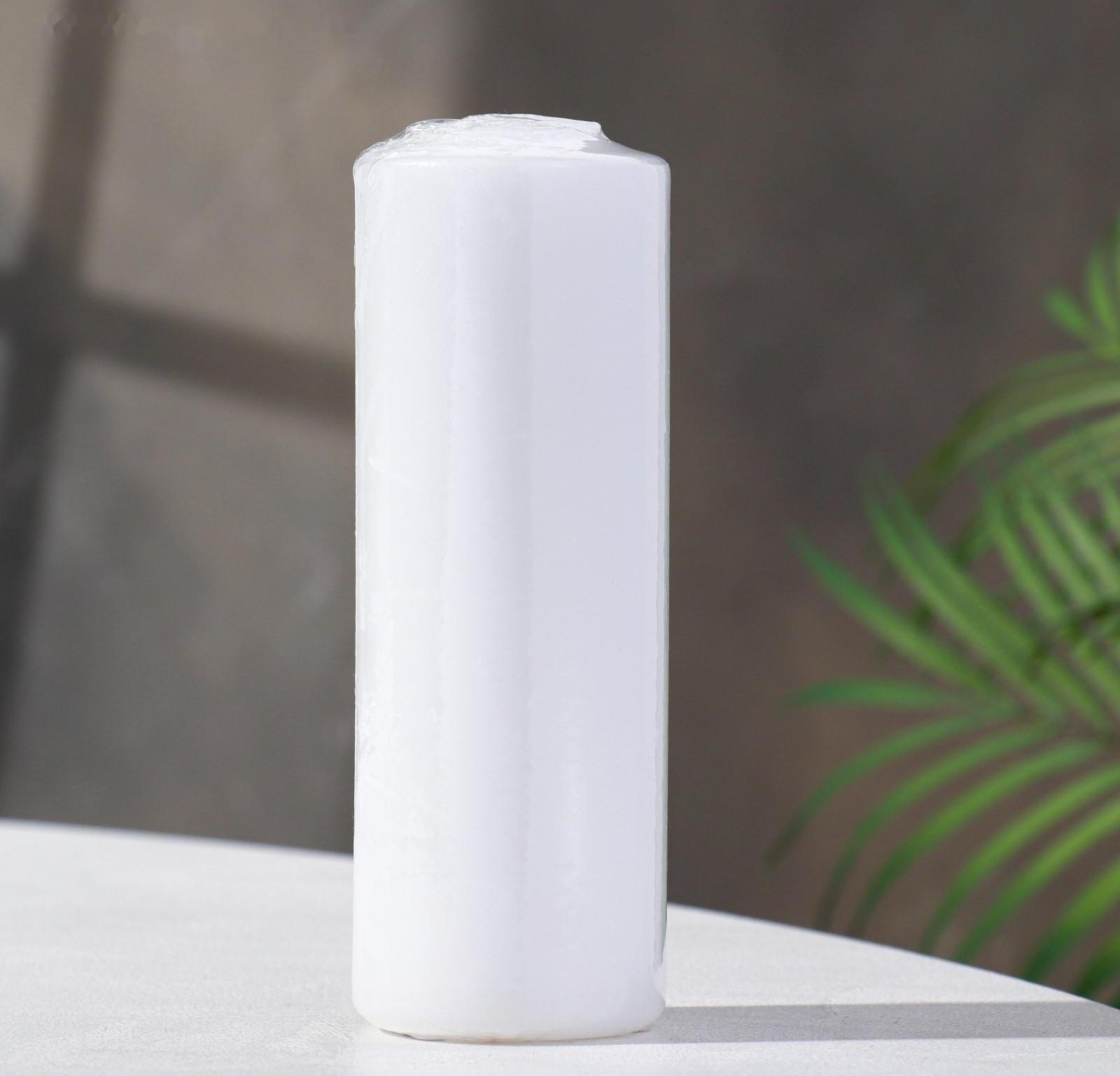 Свеча - цилиндр, 5х15 см, 14 ч, белая