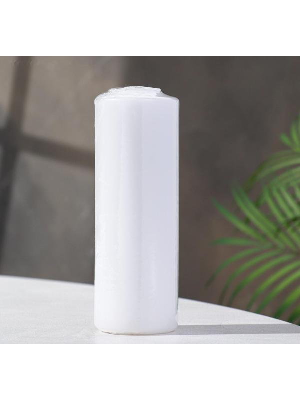 Свеча - цилиндр, 5х15 см, 14 ч, белая