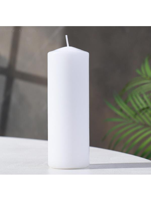 Свеча - цилиндр, 5х15 см, 14 ч, белая