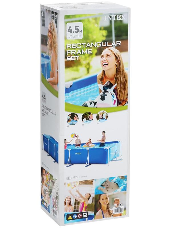 Бассейн каркасный Frame Set, прямоугольный, 450 х 220 х 84 см, от 6 лет, 28273 INTEX