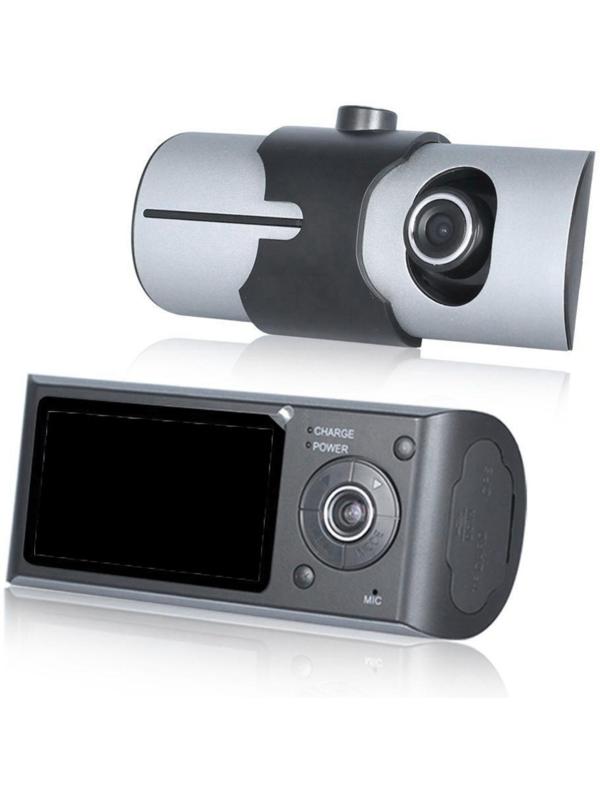 Видеорегистратор 2 камеры с GPS, HD 1280×480P, TFT 2.7, обзор 132°