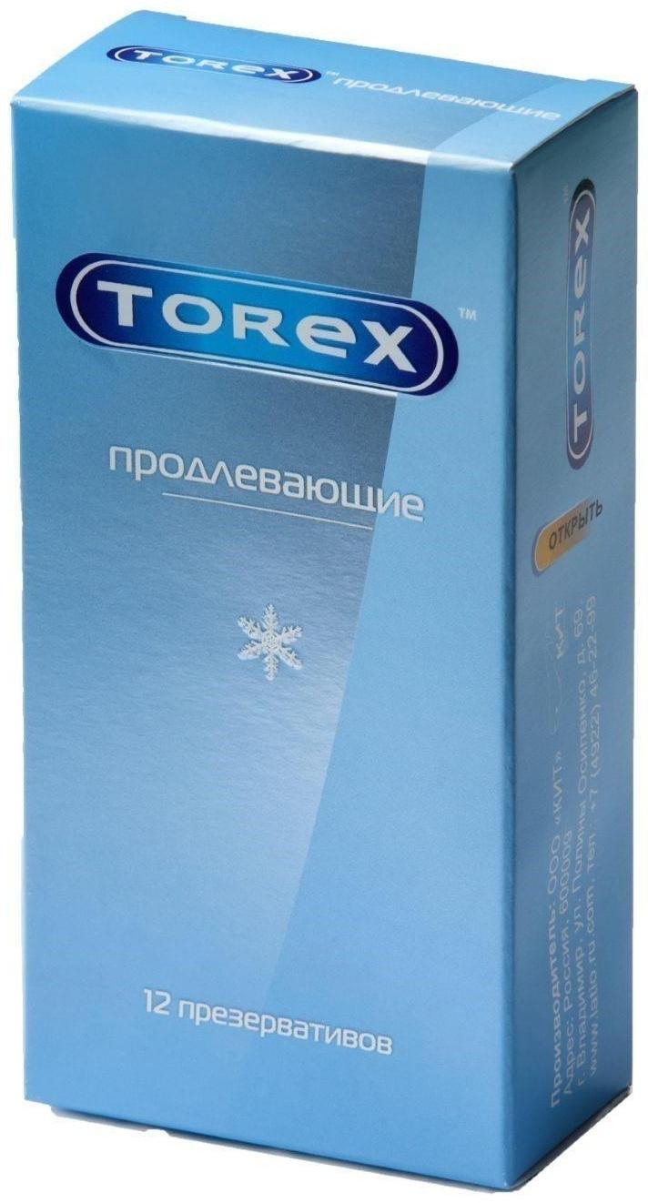Презервативы Torex, продлевающие, с бензокаином, 12 шт.