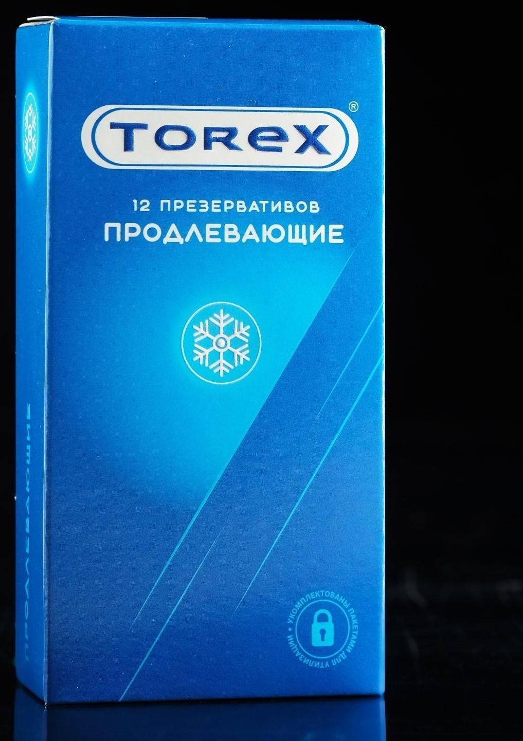 Презервативы Torex, продлевающие, с бензокаином, 12 шт.