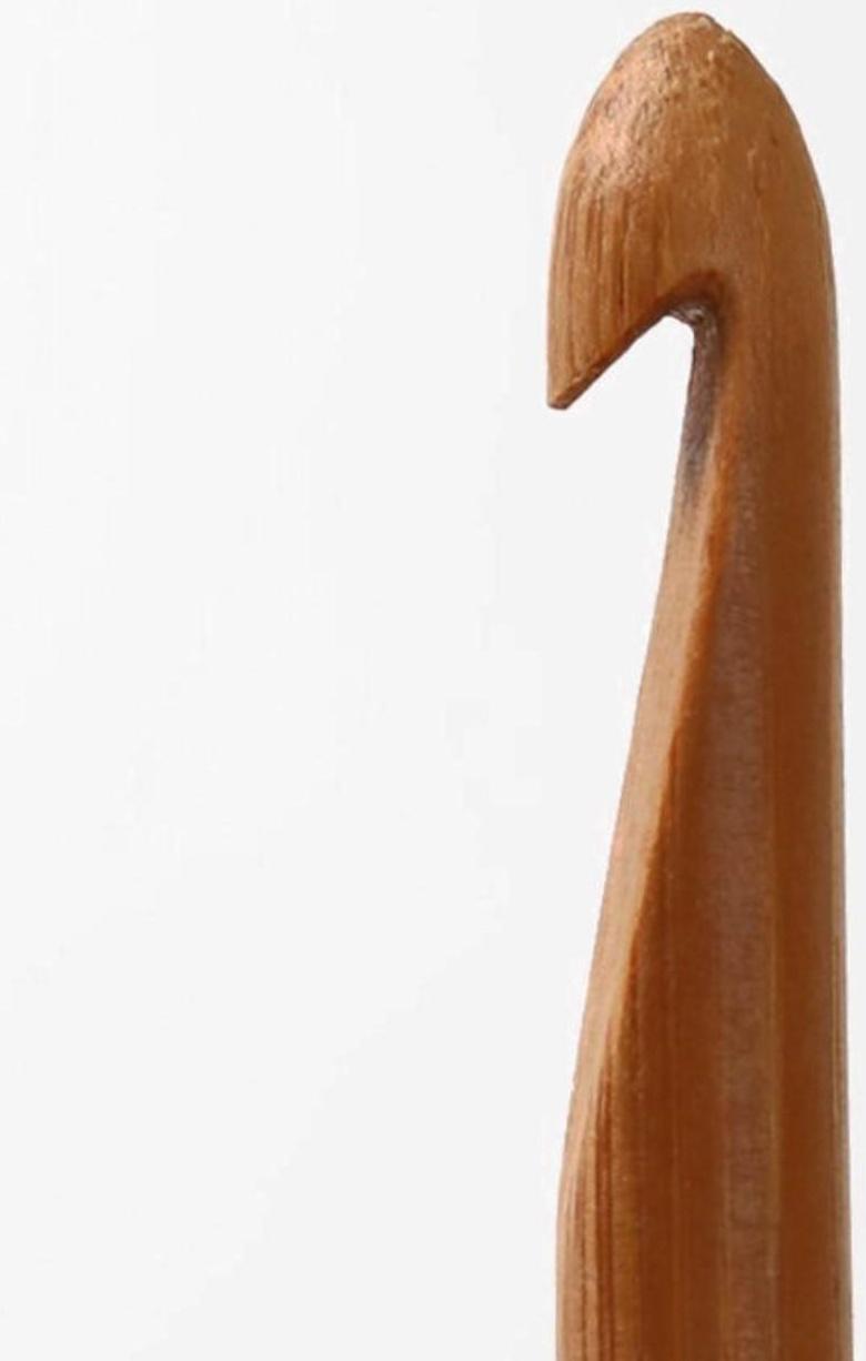 Крючок для вязания, бамбуковый, d = 8 мм, 15 см