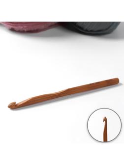 Крючок для вязания, бамбуковый, d = 8 мм, 15 см