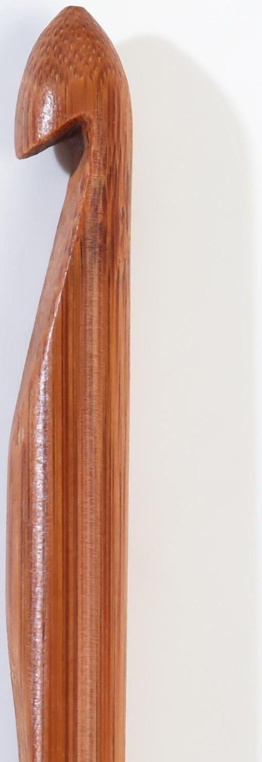 Крючок для вязания, бамбуковый, d = 9 мм, 15 см