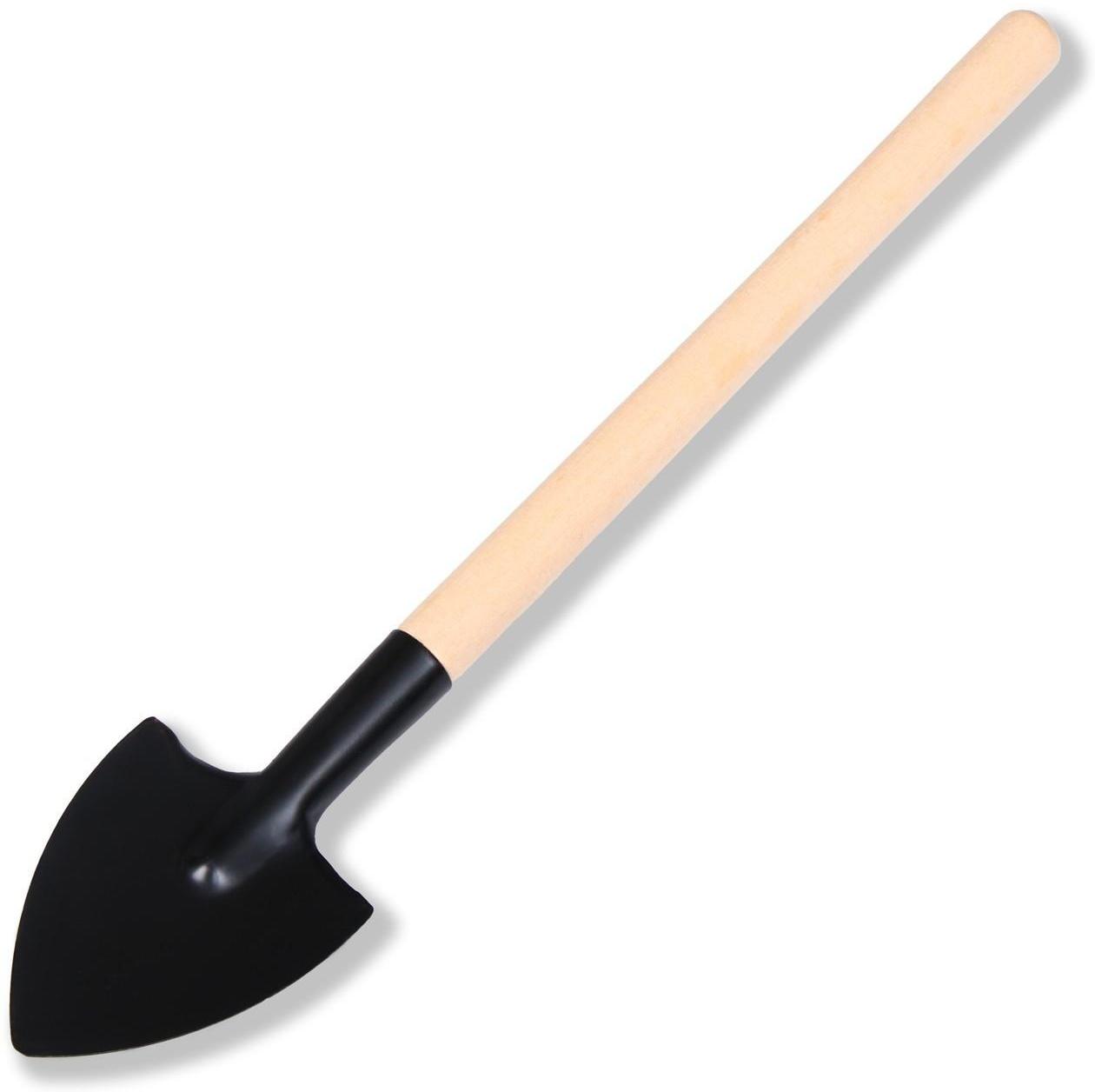 Набор инструментов, 3 предмета: грабли, 2 лопатки, длина 20 см, деревянные ручки