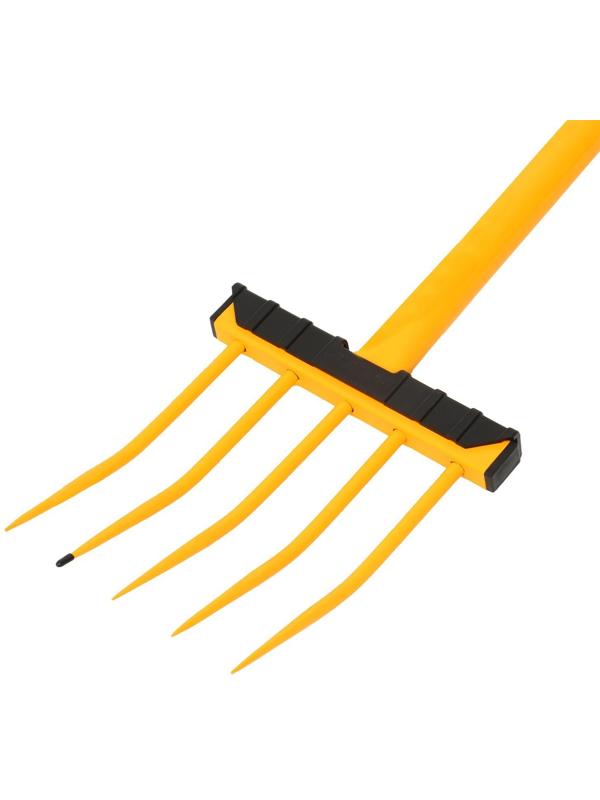 Вилы садово-огородные, 5-рогие, металлический черенок, ручка, TORNADICA