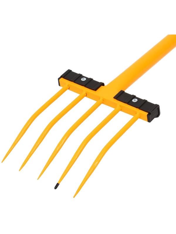Вилы садово-огородные, 5-рогие, металлический черенок, ручка, TORNADICA