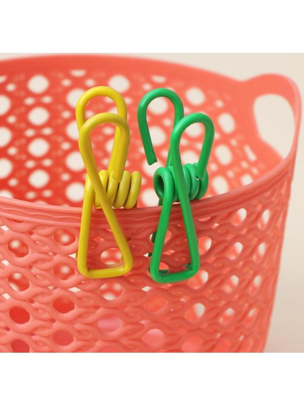 Прищепки бельевые Доляна, 5,5 см, 10 шт, цвет МИКС