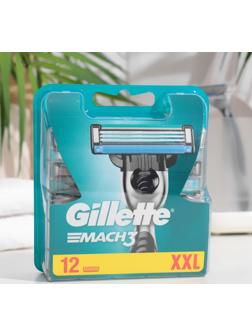 Сменные кассеты Gillette Mach 3, 12 шт