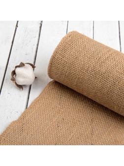 Ткань из джута, натуральная, 15 см, 4,5 ± 0,5 м, цвет бежевый