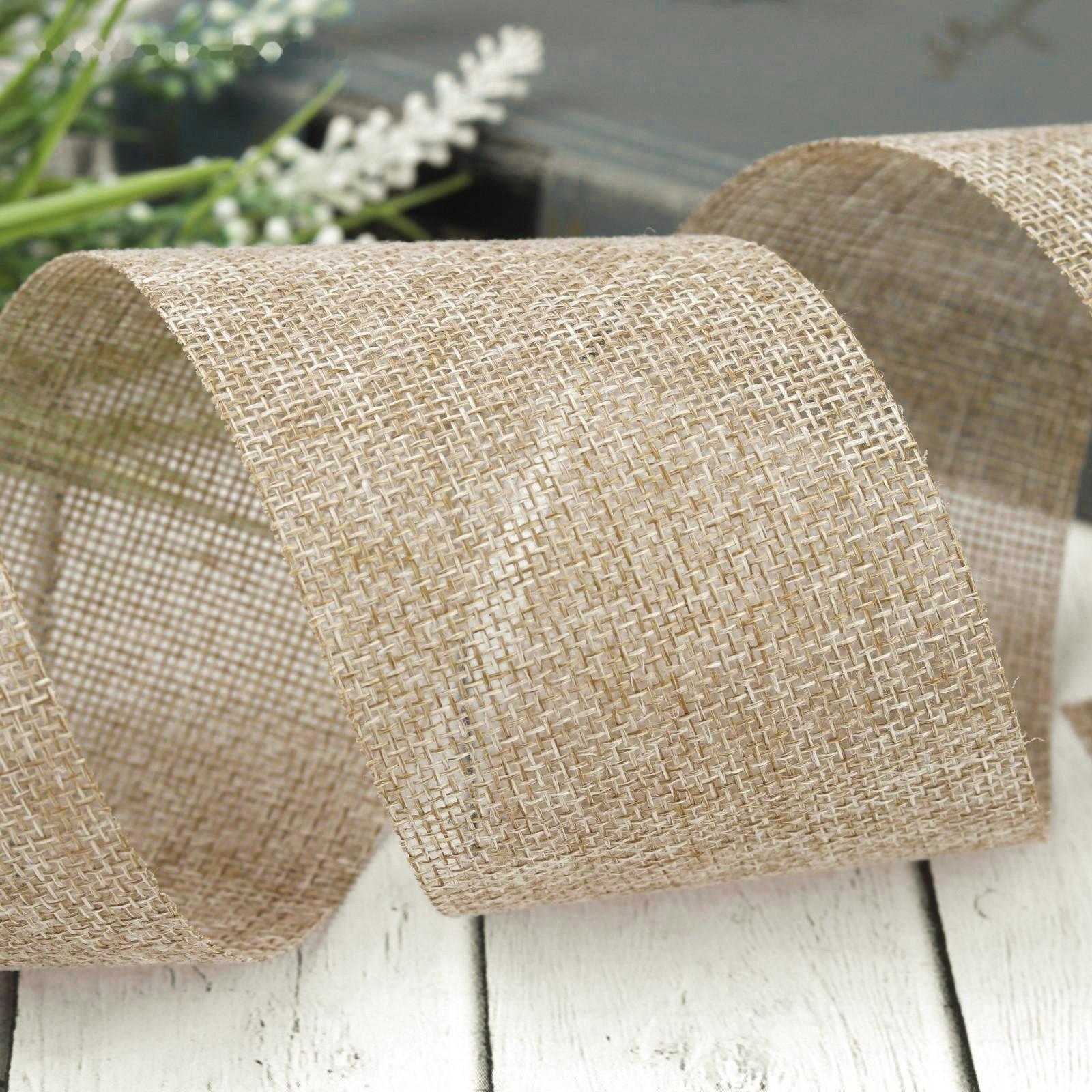 Лента из джута «Классика», 60 мм, 4,5 ± 0,5 м, цвет бежевый