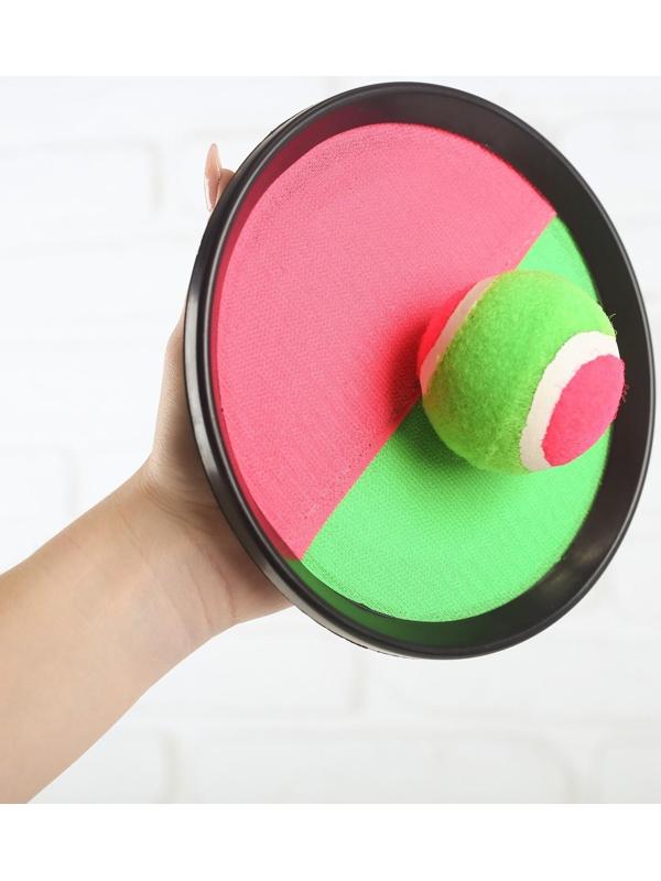 Игра «Тарелка-липучка», набор: 2 тарелки, мяч