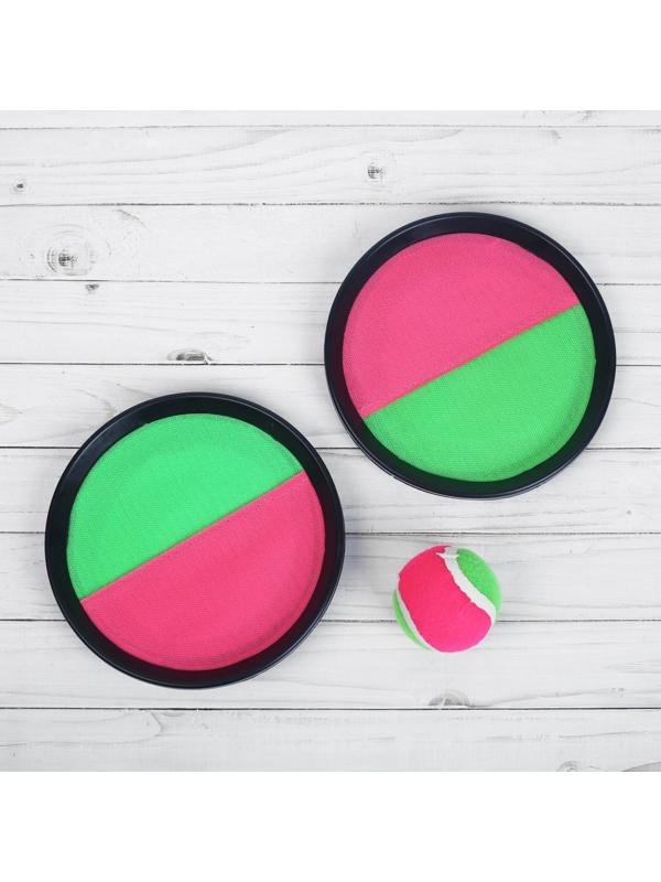 Игра «Тарелка-липучка», набор: 2 тарелки, мяч