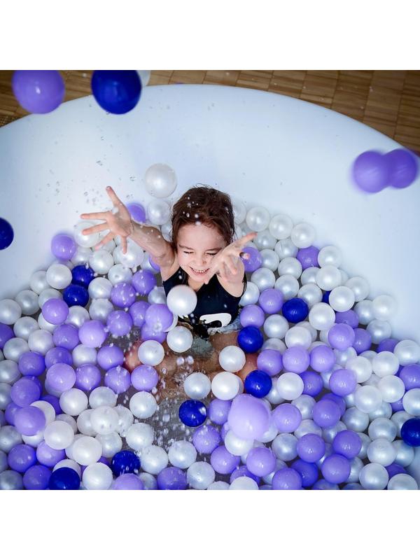 Шарики для сухого бассейна с рисунком, диаметр шара 7,5 см, набор 500 штук, цвет прозрачный