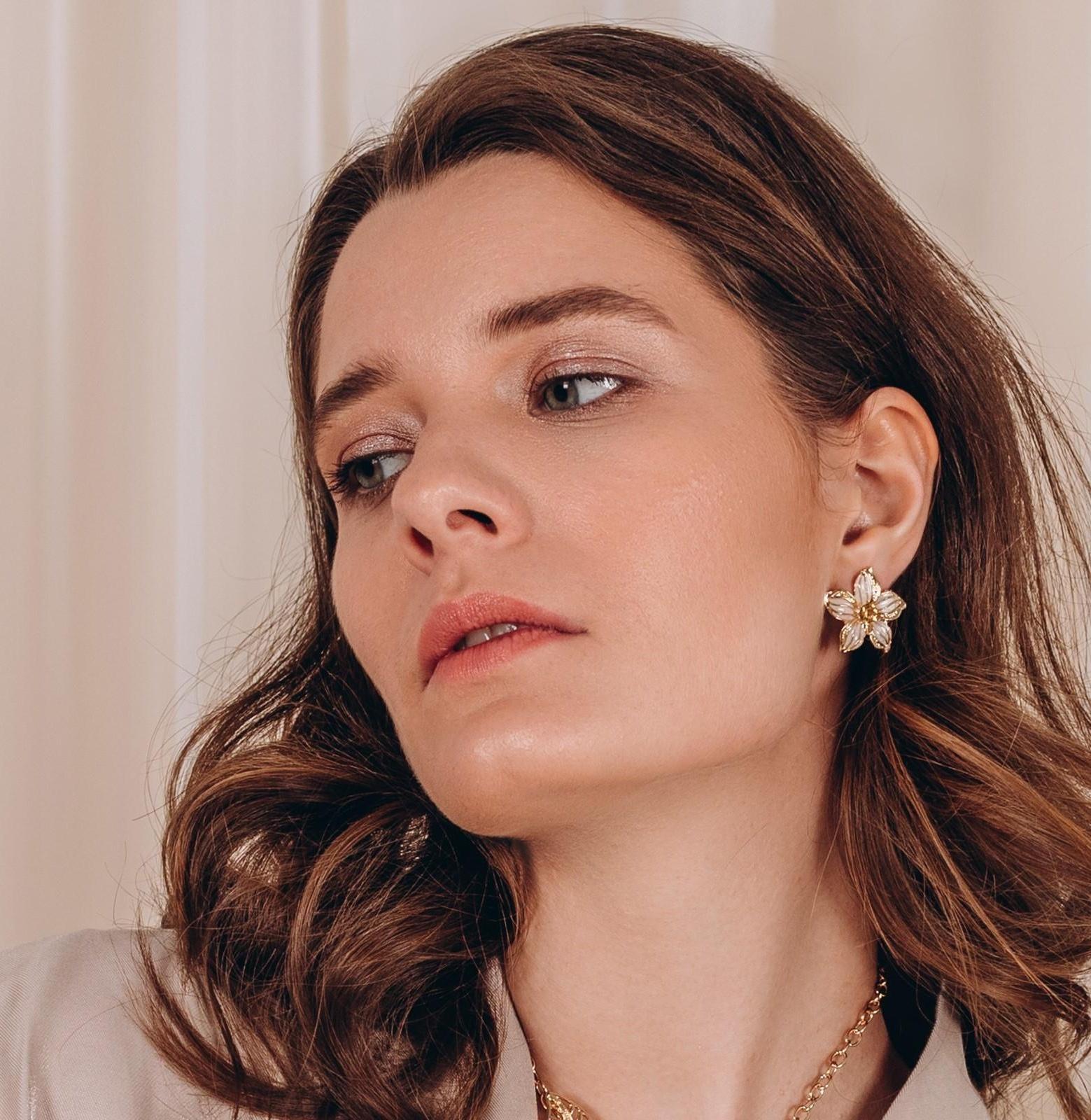 Набор 2 предмета: серьги, колье 