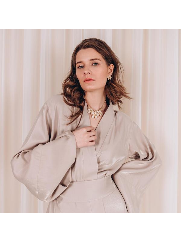 Набор 2 предмета: серьги, колье 