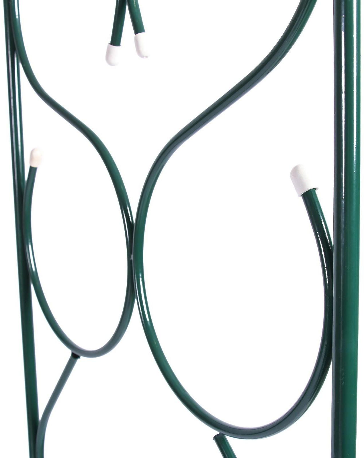 Арка садовая, разборная, 230 × 120 × 51 см, металл, зелёная