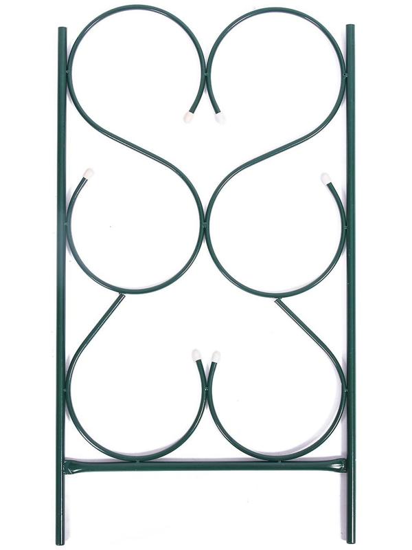 Арка садовая, разборная, 230 × 120 × 51 см, металл, зелёная