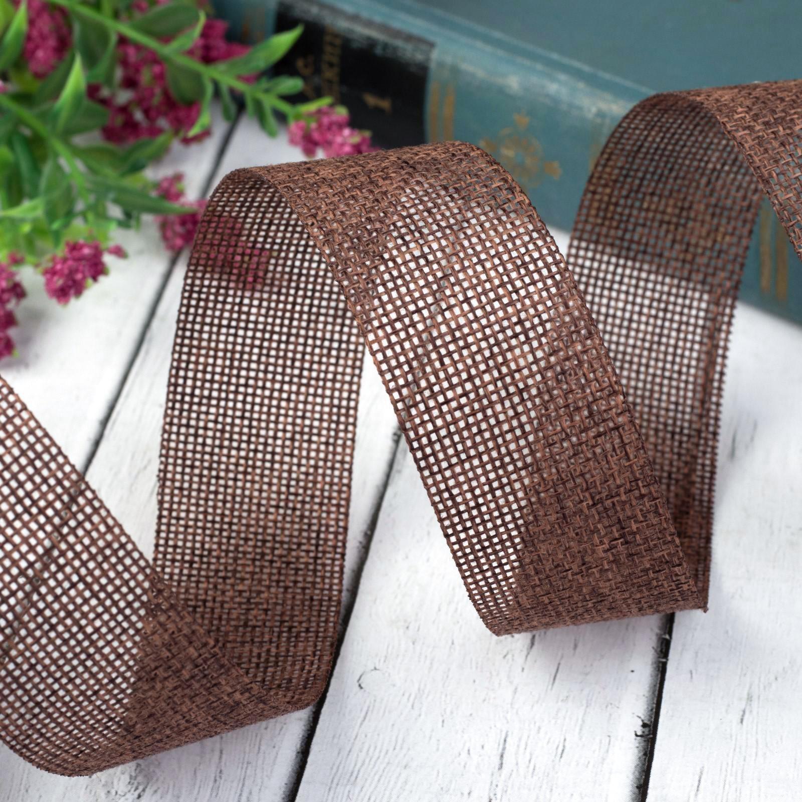 Лента из джута, 30 мм, 4,5 ± 0,5 м, цвет коричневый