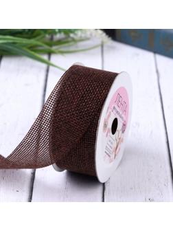 Лента из джута, 30 мм, 4,5 ± 0,5 м, цвет коричневый