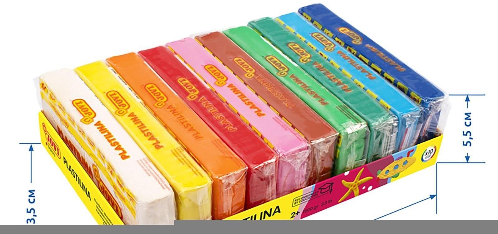 Пластилин растительный, 10 цветов, 1500 г, JOVI, картон, ДЛЯ МАЛЫШЕЙ