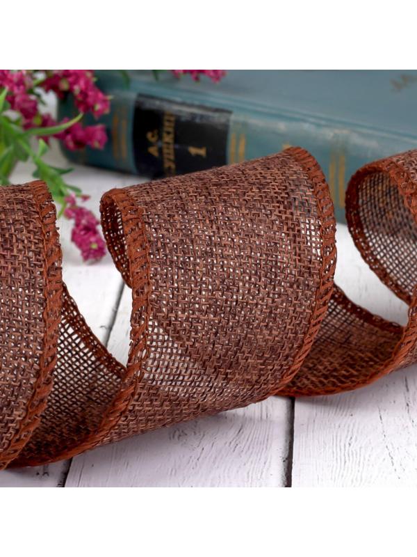 Лента из джута, 50 мм, 4,5 ± 0,5 м, цвет коричневый
