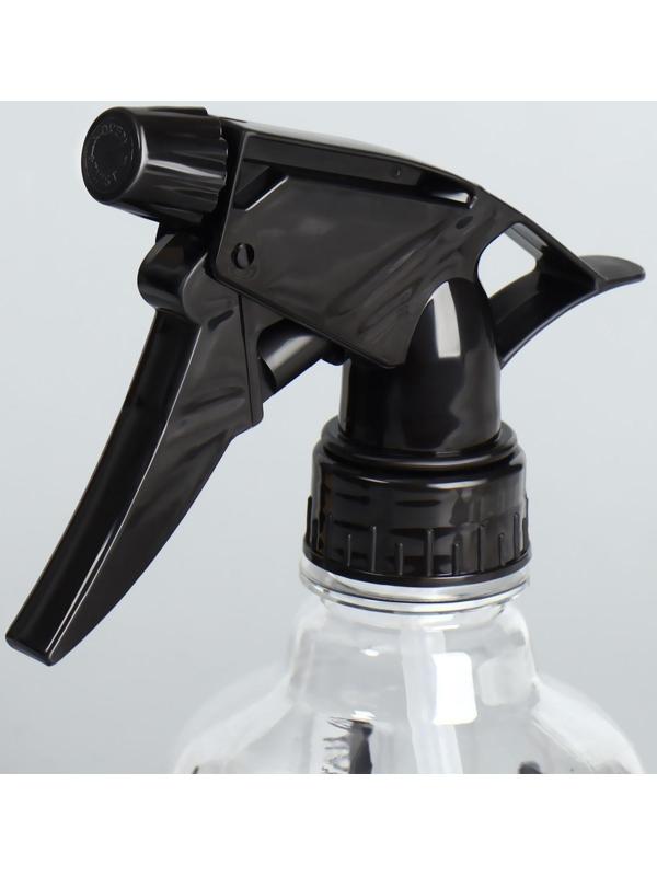 Распылитель парикмахерский, 250 мл, цвет чёрный/прозрачный