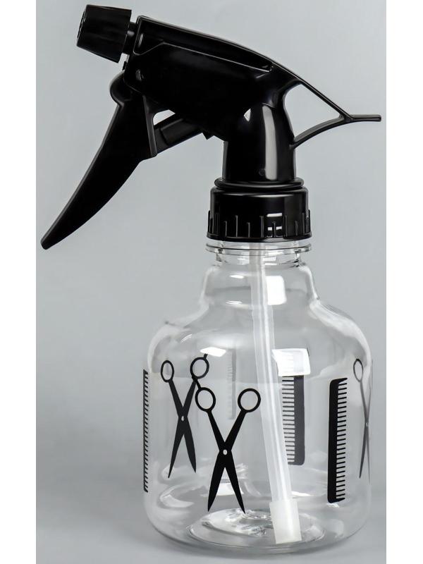 Распылитель парикмахерский, 250 мл, цвет чёрный/прозрачный
