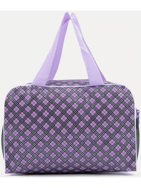 Косметичка на молнии, цвет сиреневый