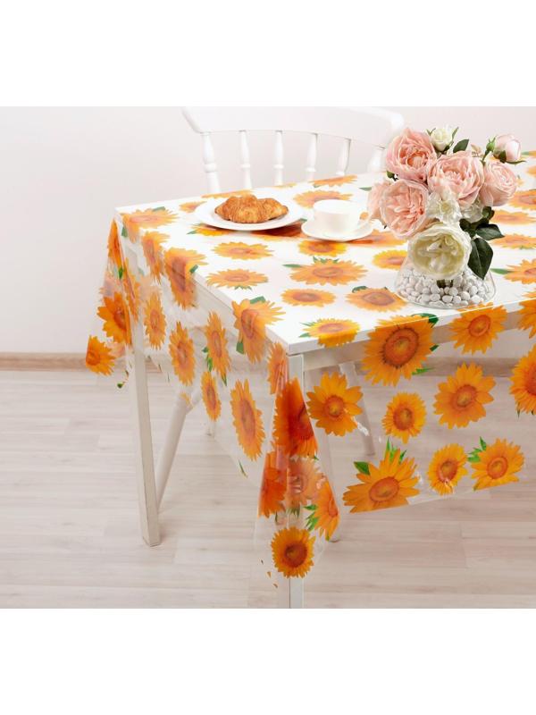 Клеёнка ПВХ Доляна, ширина 137 см, толщина 0,07 мм, рулон 30 метров