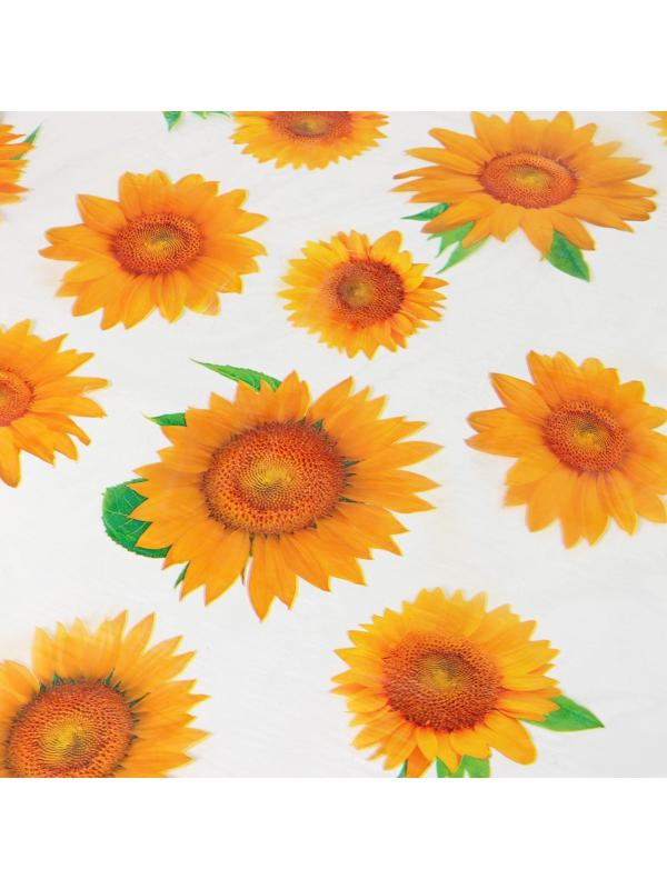 Клеёнка ПВХ Доляна, ширина 137 см, толщина 0,07 мм, рулон 30 метров