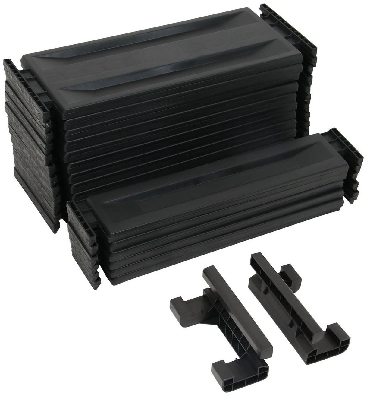 Компостер пластиковый, 600 л, 125 × 105 × 70 см, чёрный