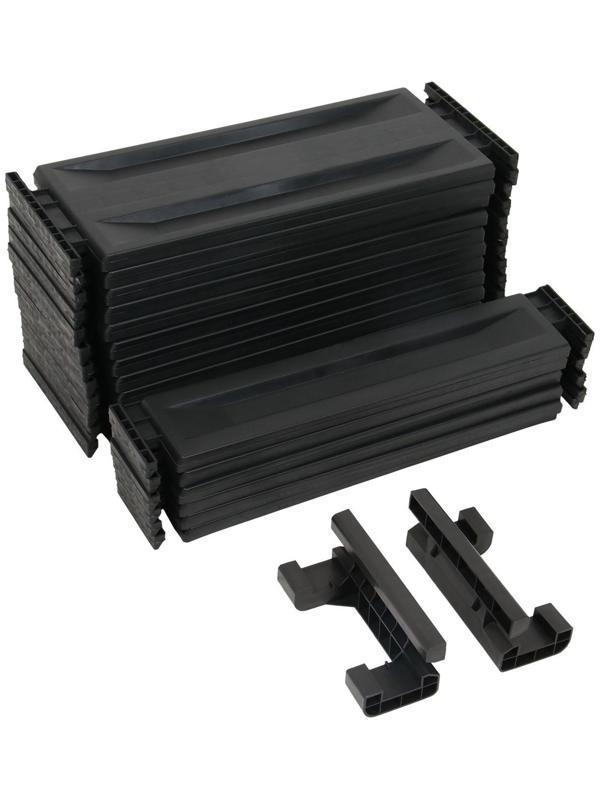 Компостер пластиковый, 600 л, 125 × 105 × 70 см, чёрный