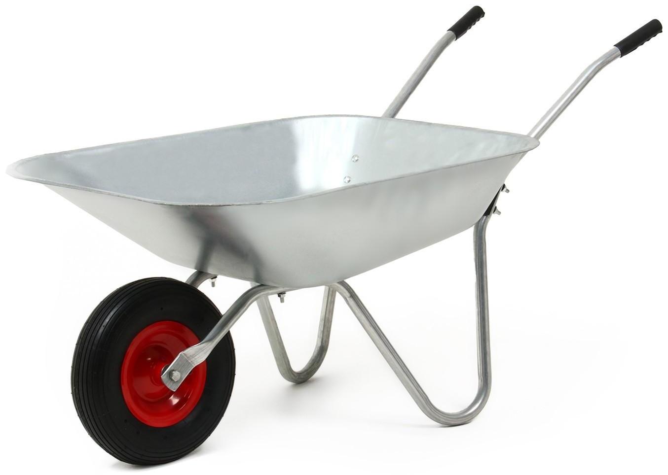 Тачка садово-строительная, одноколёсная: груз/п 85 кг, объём 100 л