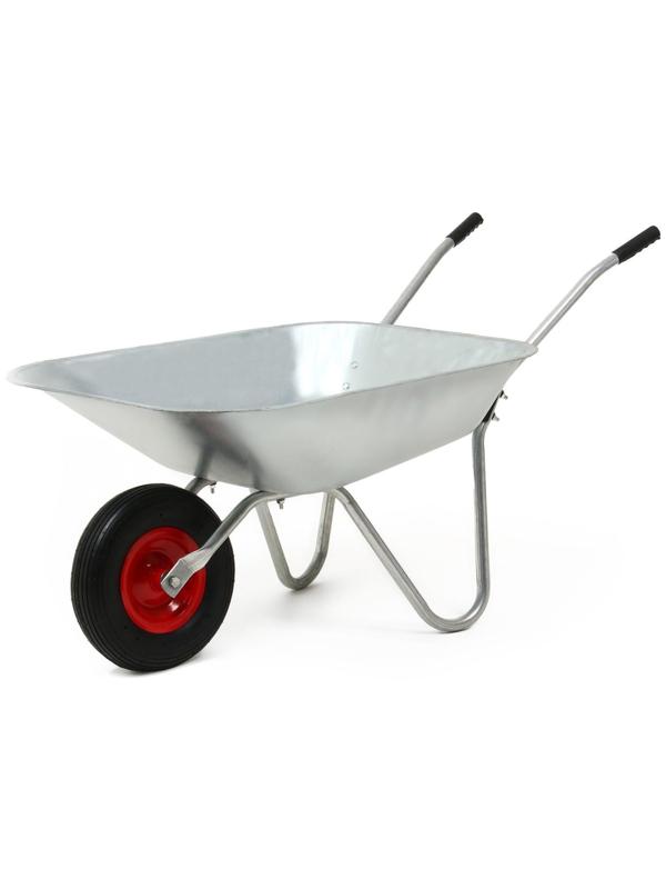 Тачка садово-строительная, одноколёсная: груз/п 85 кг, объём 100 л