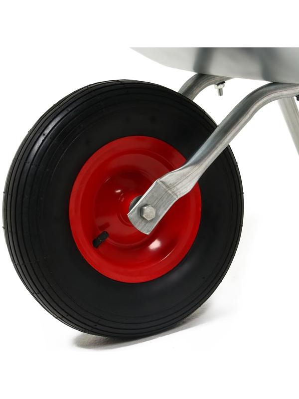 Тачка садово-строительная, одноколёсная: груз/п 85 кг, объём 100 л