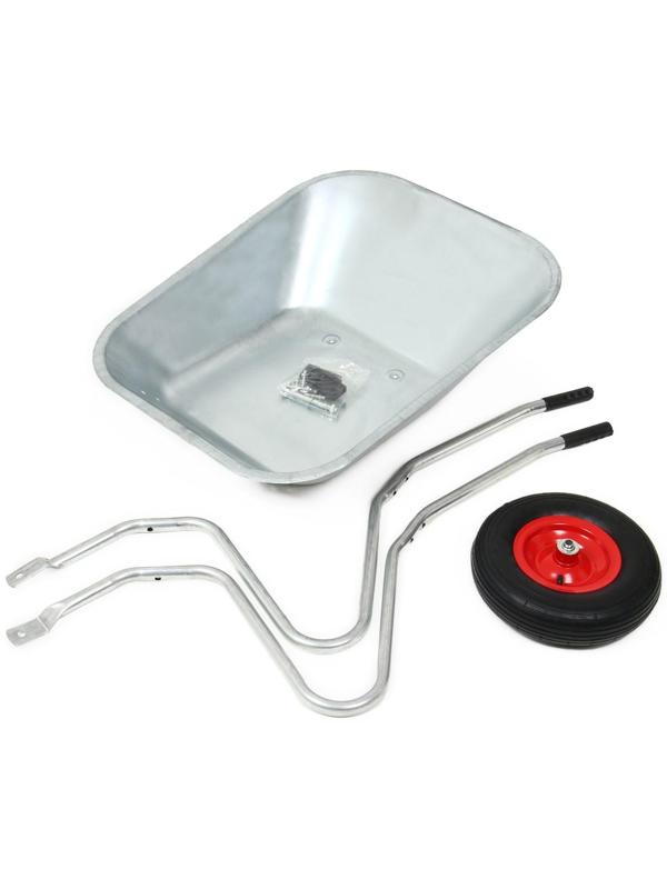 Тачка садово-строительная, одноколёсная: груз/п 85 кг, объём 100 л