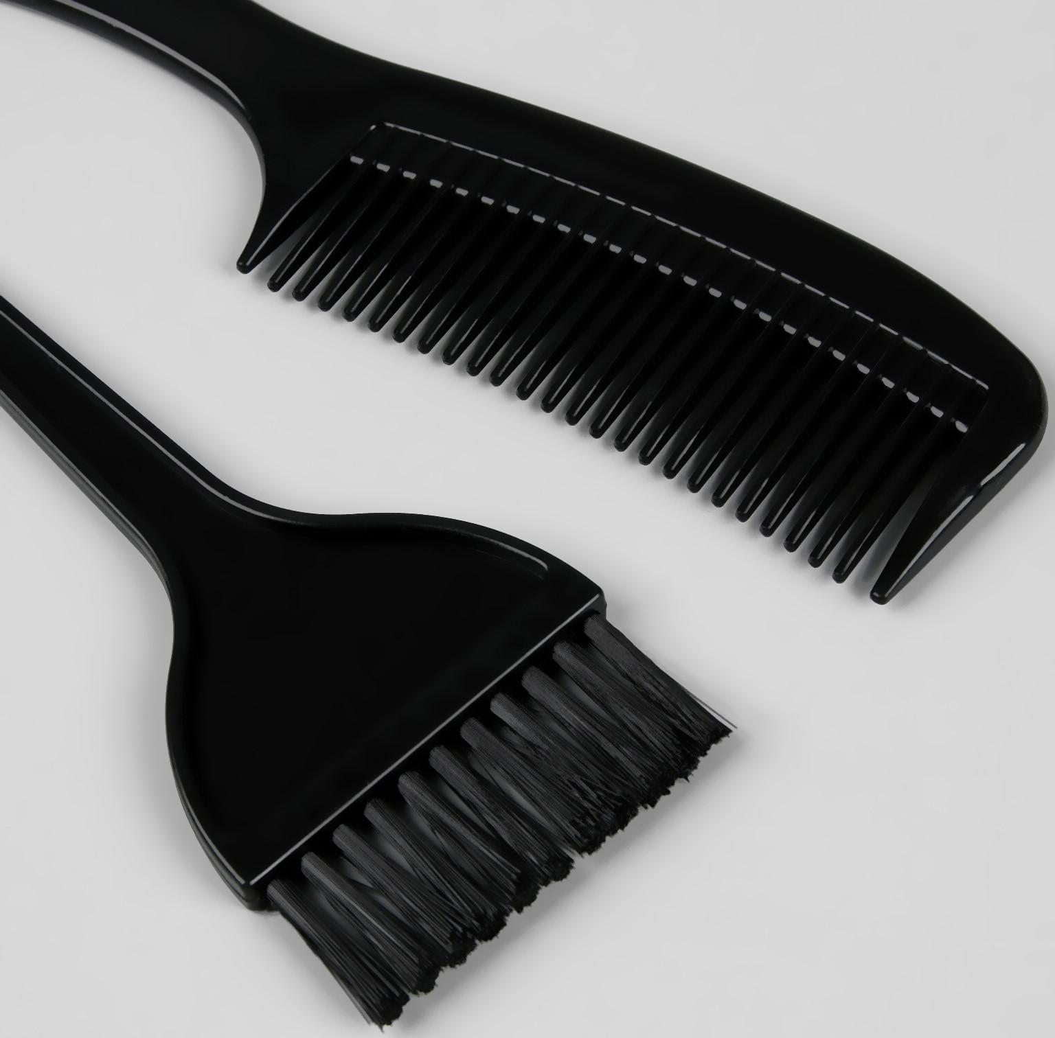 Набор для окрашивания, 3 предмета, цвет чёрный