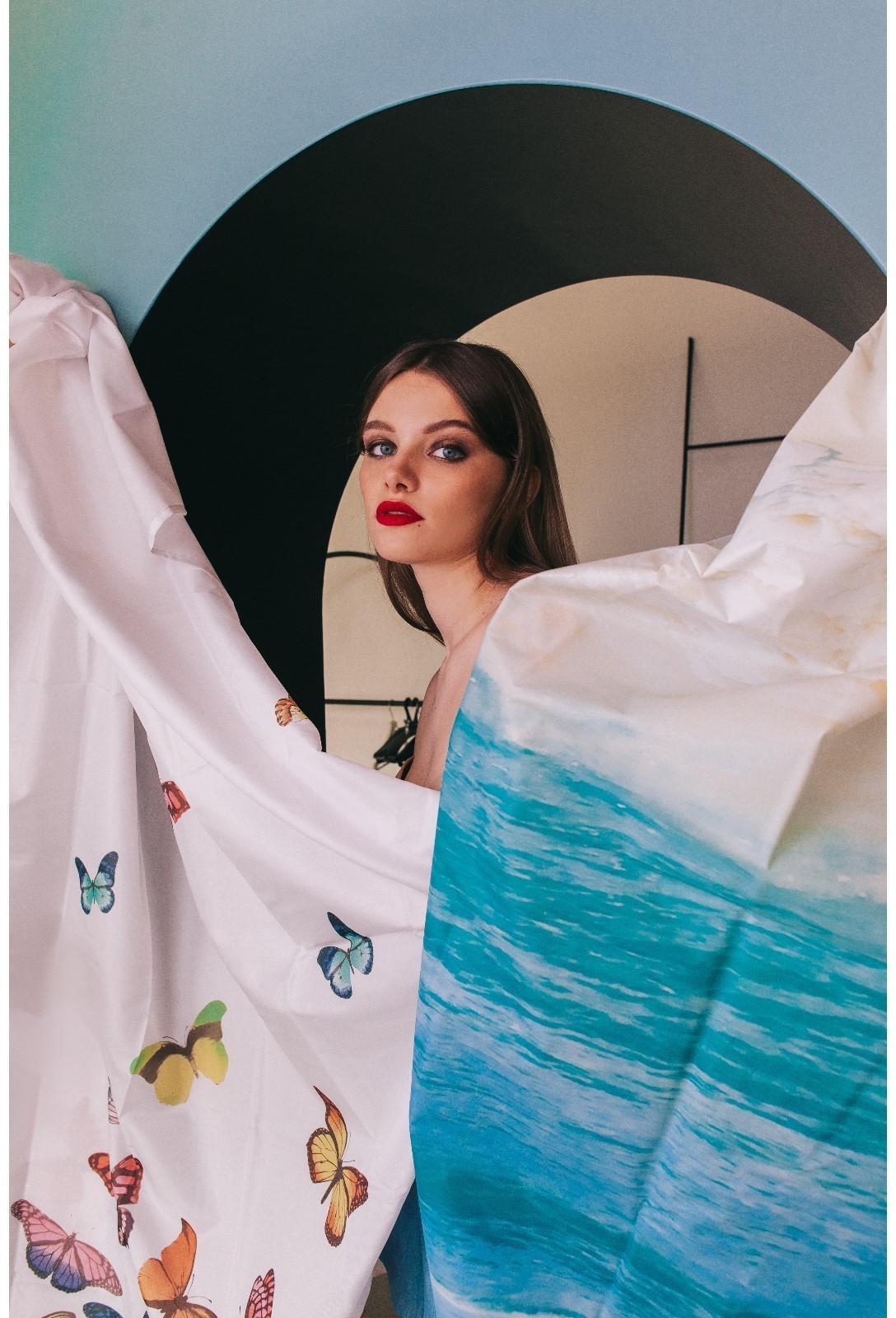 Штора для ванны Доляна «Прибой», 180×180 см, EVA