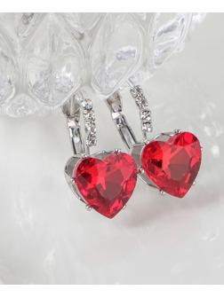 Серьги со стразами 