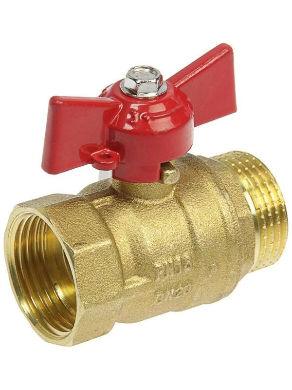 Кран шаровой ZEIN, внутренняя/наружная резьба 3/4