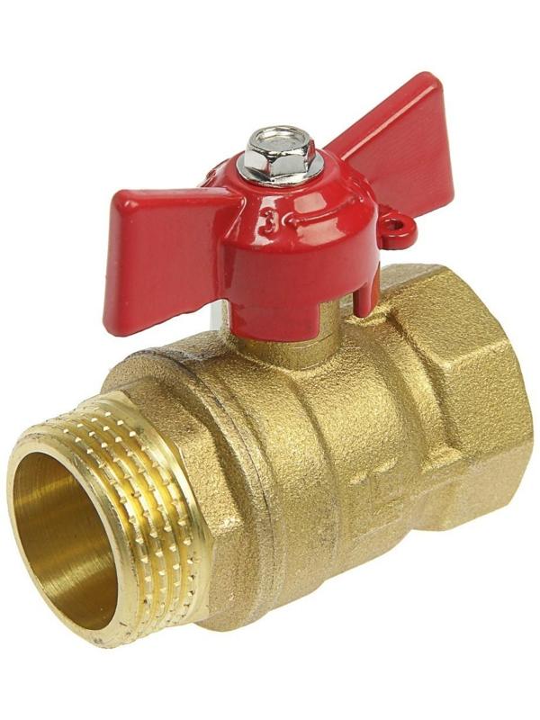 Кран шаровой ZEIN, внутренняя/наружная резьба 3/4