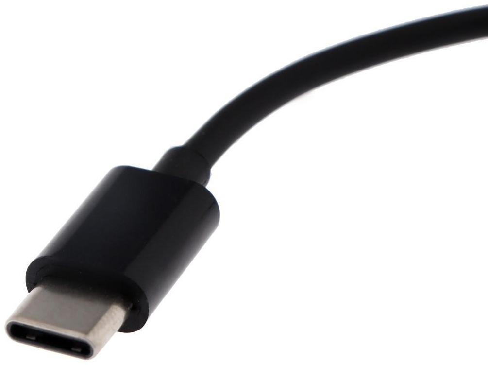 Переходник LuazON, с Type-C на Jack 3.5, чёрный