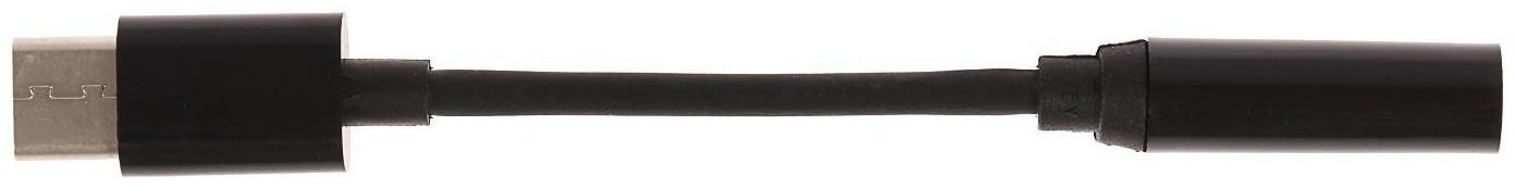 Переходник LuazON, с Type-C на Jack 3.5, чёрный