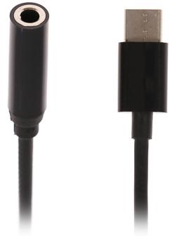 Переходник LuazON, с Type-C на Jack 3.5, чёрный