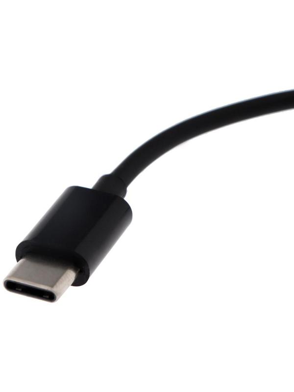 Переходник LuazON, с Type-C на Jack 3.5, чёрный