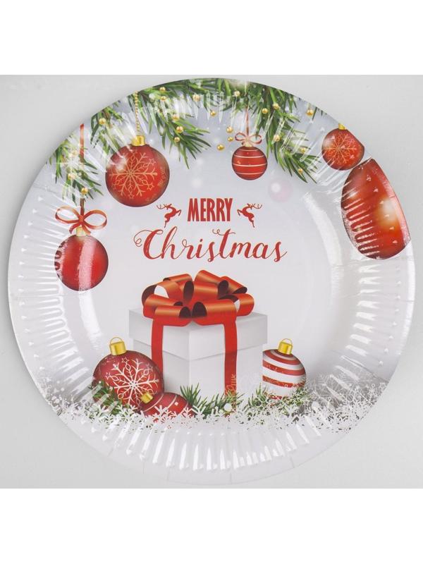 Тарелка бумажная «С Новым Годом», набор 6 шт.