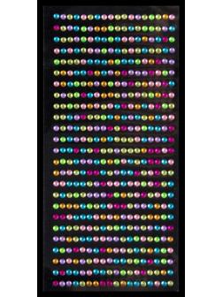 Стразы для декора, на клеевой основе, 3 мм, разноцветные